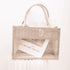 Personalised Pearl Bride Initials Jute Bag