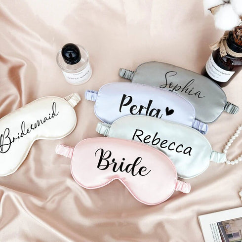 Personalized Bride Printed Eye Mask