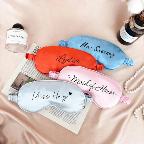 Personalized Bride Printed Eye Mask