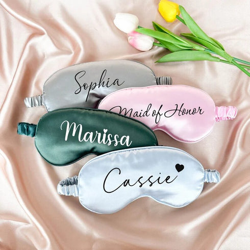 Personalized Bridesmaid Printed Eye Mask