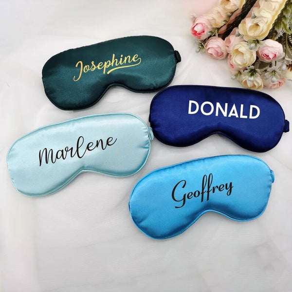 Personalized Satin Printed Eye Mask