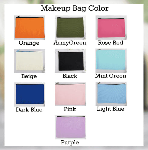 Personalised Bridesmaids Makeup Pouch