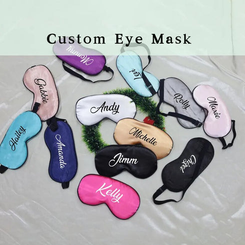 Personalized Satin Printed Eye Mask
