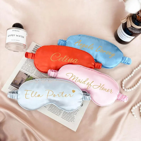 Personalized Bridesmaid Printed Eye Mask