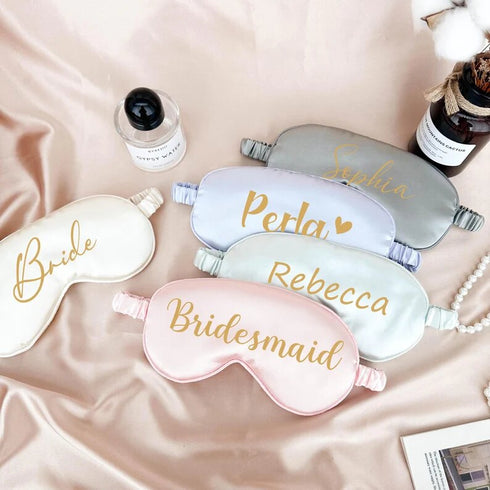 Personalized Bridesmaid Printed Eye Mask