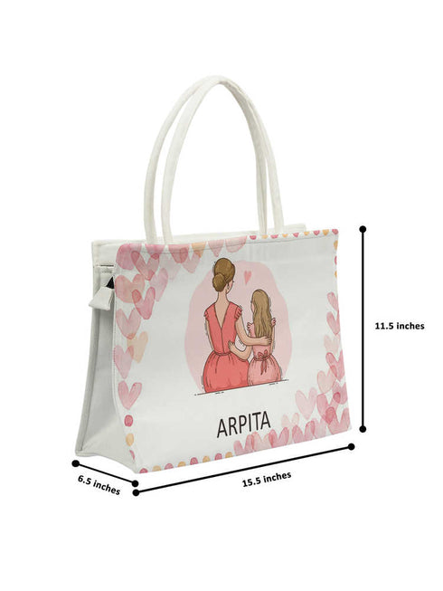 Mother's Day Personalized Heart Printed Box Bag