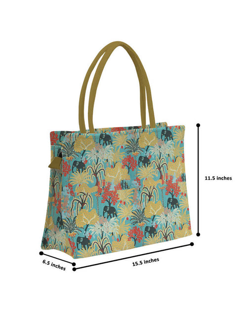 Mother's Day Personalized Blue Printed Box Bag