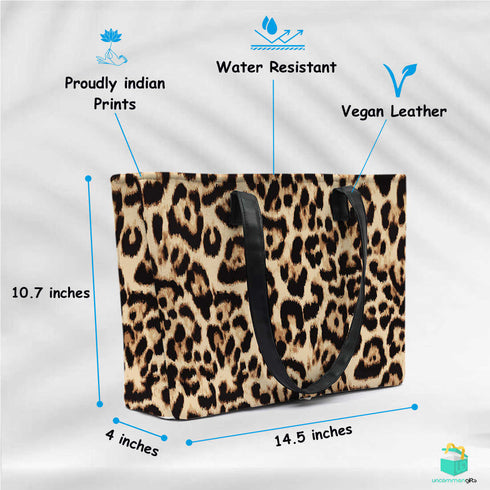 Leopard Print Office Bag - Uncommongifts.in