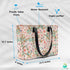 Pink Floral Print Women's Office Bag - Uncommongifts.in