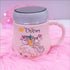 Personalised Poised Unicorn Mug WIth Lid