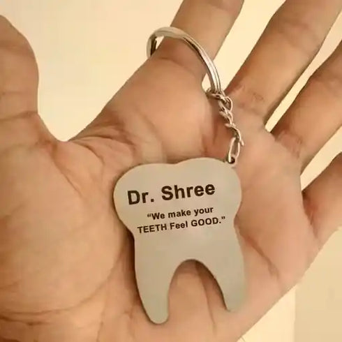 Personalized Dentist Keychain