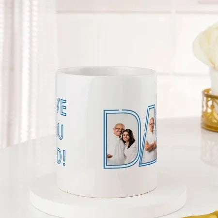 Personalized Fathers Day Love You Dad Mug