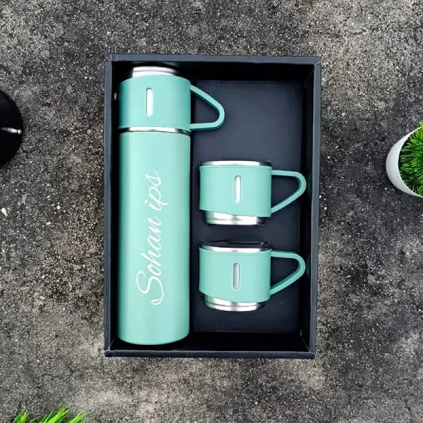 Customize Vacuum Flask Set Water Bottle - Uncommongifts.in