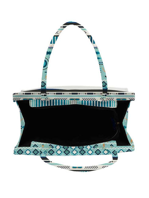 Mother's Day Personalized Blue Printed Box Bag