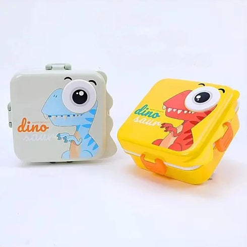 Personalized Stainless Steel Dino Theme Lunch Box for Kids