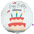 Happy Birthday Personalized Rounded Cushion - Uncommongifts.in