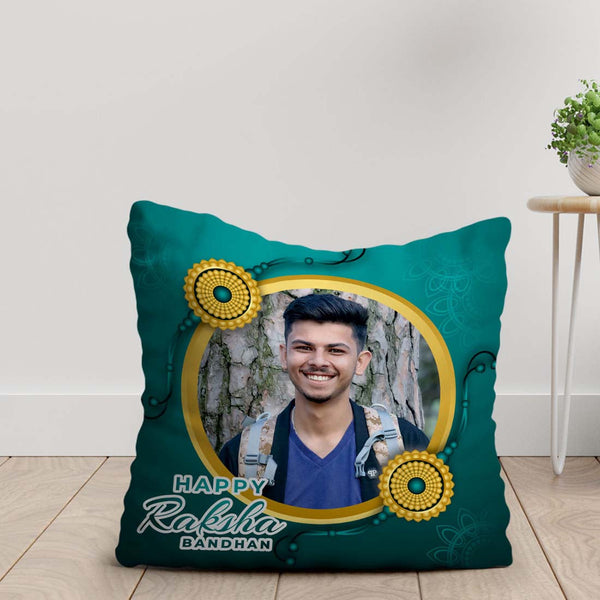 Green Personalized Cushion - Uncommongifts.in
