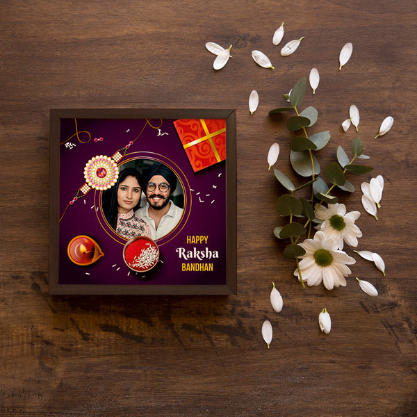 Happy Raksha Bandhan Persoanlized Photo Frame - Uncommongifts.in