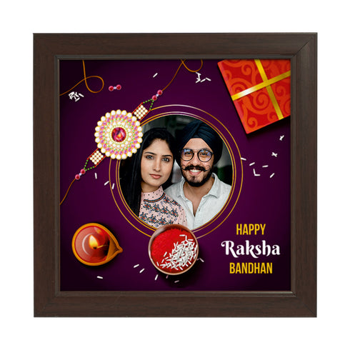 Happy Raksha Bandhan Persoanlized Photo Frame - Uncommongifts.in