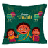 Saraswathi Ma Frame Cushion Candle Diwali Gift Combo - Uncommongifts.in