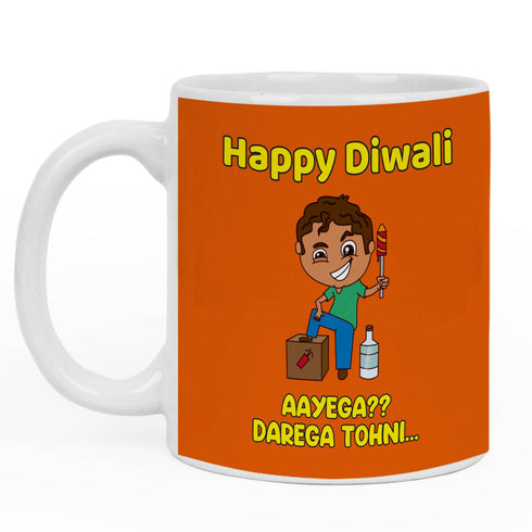 Lord Ganesha Idol Mug Cushion Rangoli Diwali Combo - Uncommongifts.in