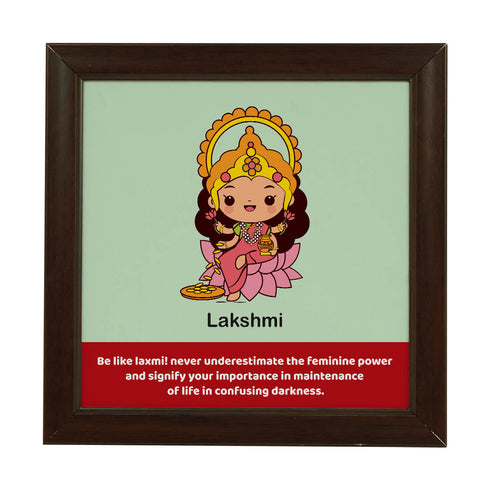 Lakshmi Ma Frame, Candle & Rangoli Diwali Gift Combo - Uncommongifts.in