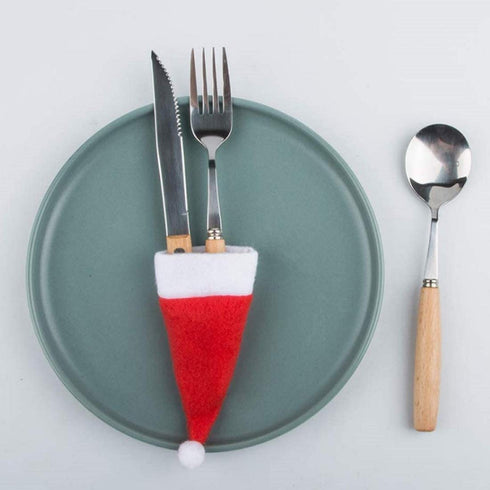 Santa Cutlery Holders - Set of 6 - Uncommongifts.in
