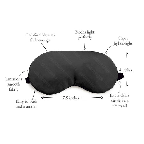 Pink Cat Eye Mask Printed Eye Mask - Uncommongifts.in