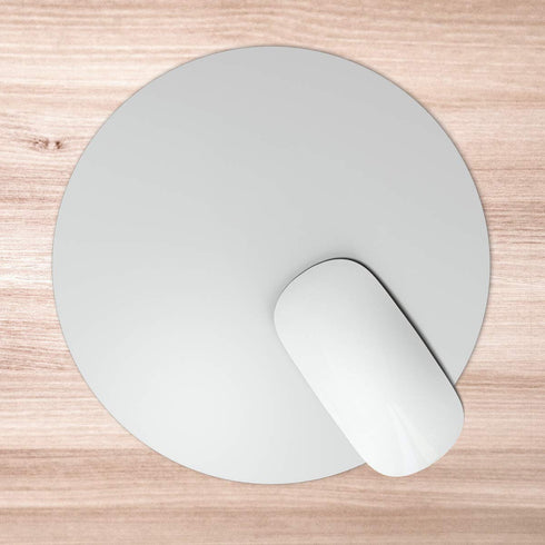 Crazy Corner Plain White Nothing Printed Round Mousepad - Uncommongifts.in