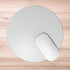 Crazy Corner Plain White Nothing Printed Round Mousepad - Uncommongifts.in