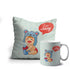 Crazy Corner I'm Coming Printed Satin Cushion & Mug Combo for Parent to Be - Uncommongifts.in