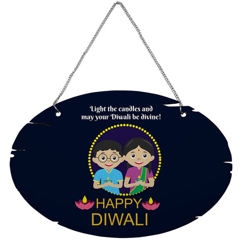 Wall Hanging, Candle & Rangoli Diwali Gift Combo - Uncommongifts.in