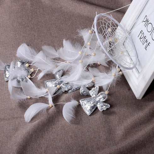 Angel Feathers LED Dreamcatcher - Uncommongifts.in