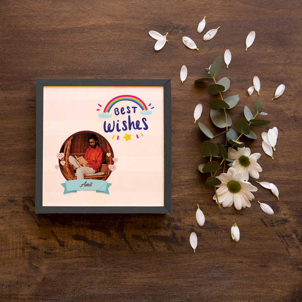 Best Wishes Personalised Photo Frame - Uncommongifts.in