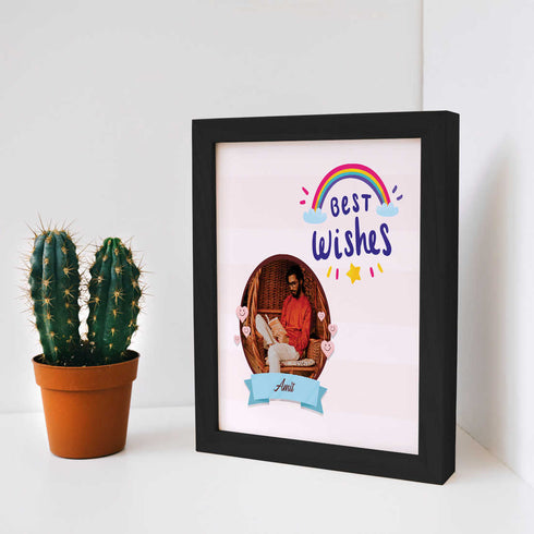 Best Wishes Personalised Photo Frame - Uncommongifts.in