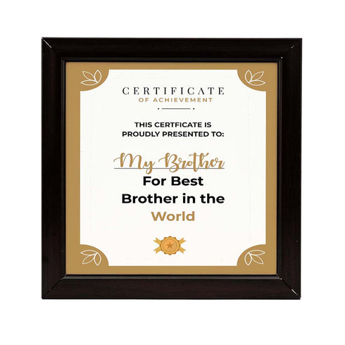 For Best Brother in the world - Uncommongifts.in