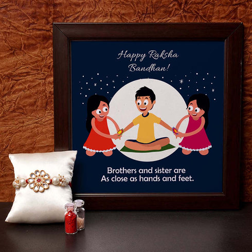 Brother and sister are as close as hand and feet - Uncommongifts.in