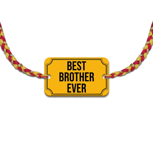 Best Brother Ever Rakhi With Card Combo - Uncommongifts.in