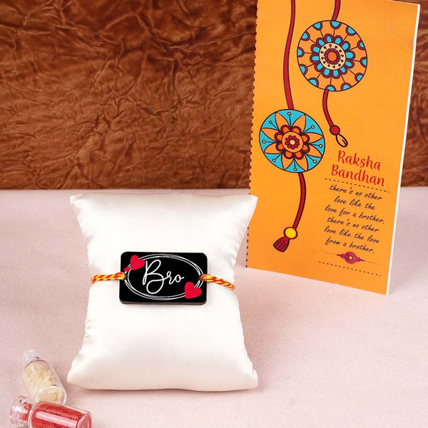 Bro Rakhi With Card Combo - Uncommongifts.in