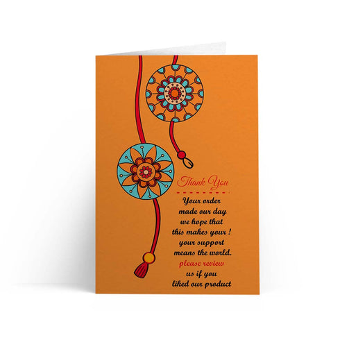 Bhai Text Rakhi With Card Combo - Uncommongifts.in