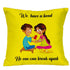 We Have a Bond Rakhi & Cushion Combo - Uncommongifts.in