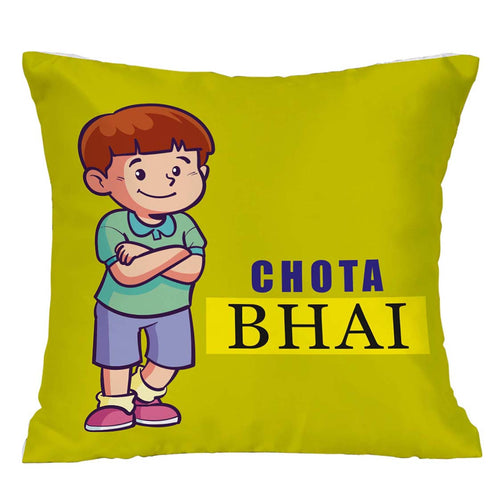 Bada Bhai Chota Bhai Rakhi & Cushion Combo - Uncommongifts.in