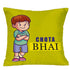 Bada Bhai Chota Bhai Rakhi & Cushion Combo - Uncommongifts.in