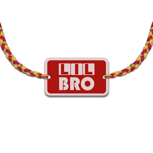 Big Bro Lil Bro Rakhi And Card Combo - Uncommongifts.in