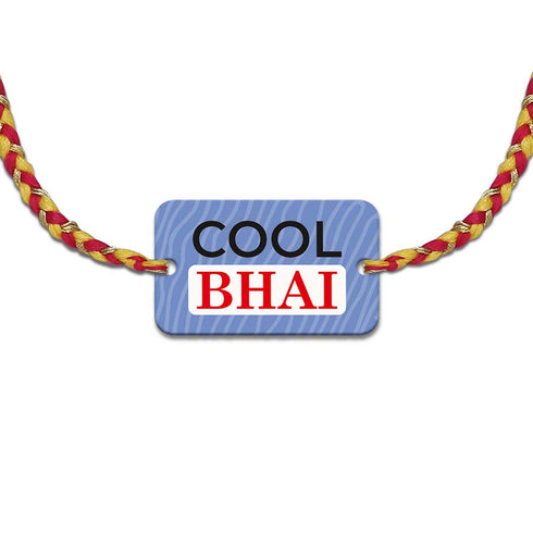 Cool Bhai Cute Bhai Rakhi And Card Combo - Uncommongifts.in