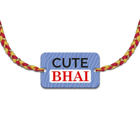 Cool Bhai Cute Bhai Rakhi And Card Combo - Uncommongifts.in