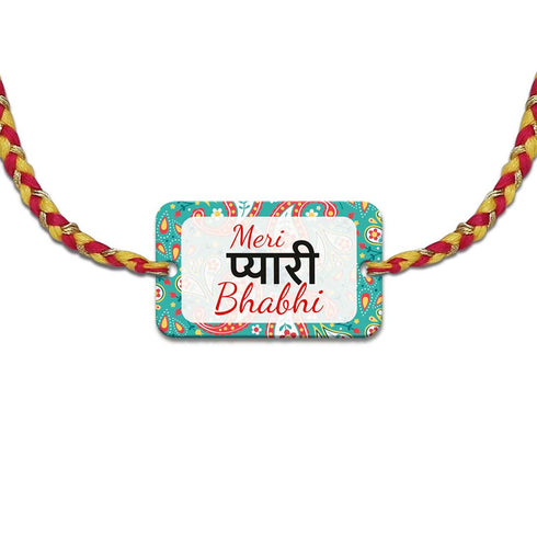 Pyari Bhabhi & Pyare Bhaiya Rakhi & Card Combo - Uncommongifts.in