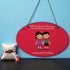 Connected By Heart Hanging With Rakhi Combo - Uncommongifts.in