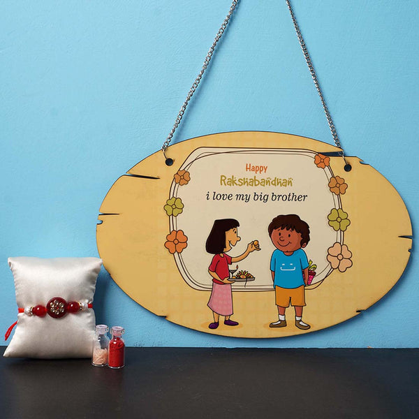 I Love My Big Brother Hanging With Rakhi Combo - Uncommongifts.in