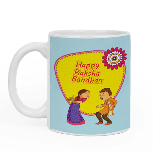 Happy Raksha Bandhan Mug & Rakhi Combo - Uncommongifts.in